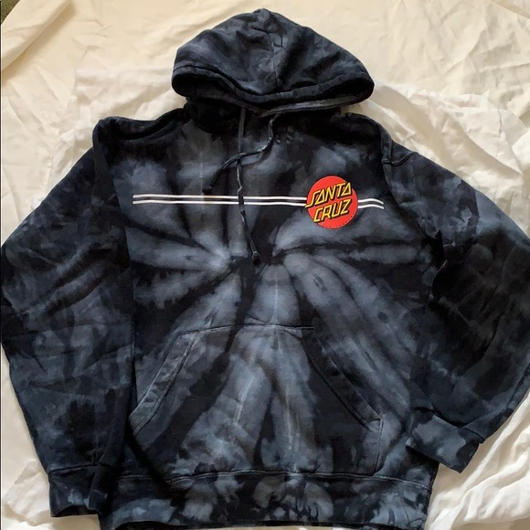 Santa Cruz Skateboards Tops - Authentic Santa Cruz hoodie sweatshirt size S